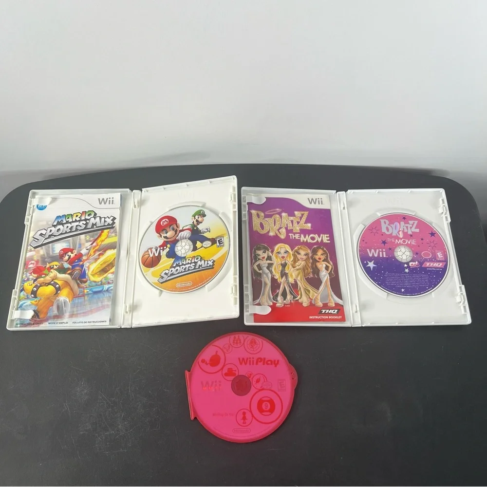 Nintendo Wii White Console System Bundle Lot W/ 13 Video Games Tested & Working